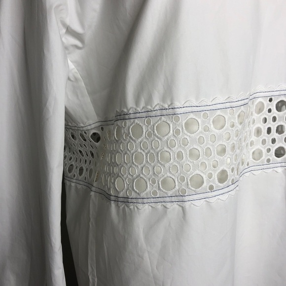 Sandro Cotton Eyelet Chairman Blouse in Ecru - New with Tag - Picture 5 of 12